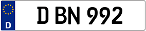Truck License Plate